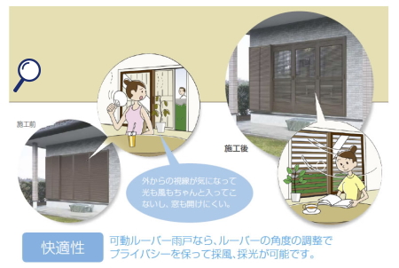 雨戸一筋快適性